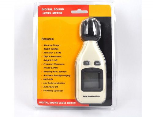 Handheld 30dba-130dba lcd digital sound level meter noise decibel monitor press for sale