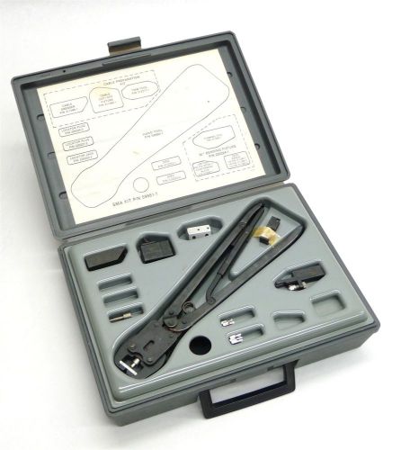 Amp 59981-1 hand crimp crimping crimper cable preparation sma tool kit set for sale