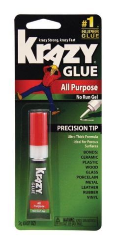 NEW Krazy Glue Instant All Purpose Tubes .07 Oz Glass Wood Glass Ceramic