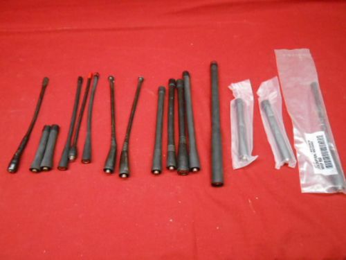 Motorola kenwood ge uhf vhf 800mhz radio antenna&#039;s lot 16 no reserve for sale