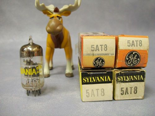 5AT8 Vacuum Tubes   Lot of 4  GE / Sylvania