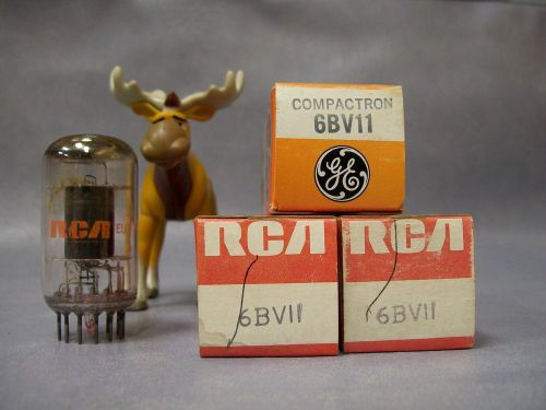 6BV11 Vacuum Tubes  Lot of 3  GE / RCA