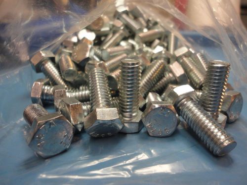 Free Ship, 100 Count Lot, 3/8-16 x 1&#034; 307A Hex Machine Bolt, Zinc plate