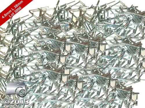 4.8mm X 38mm Lot Of 3000 Standard Open Dome Aluminum Blind Pop Rivets Hi Quality