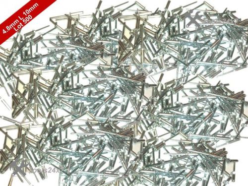 Brand New (500) 4.8mm Dia X 10mm Standard Open Dome Aluminum  Blind Pop Rivets