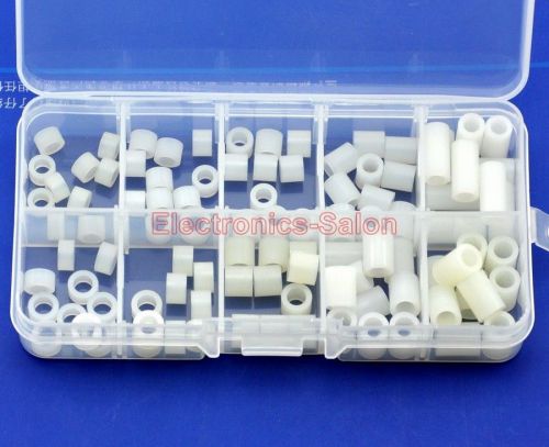 Nylon Round Spacer Assortment Kit, for M4 &amp; M5 Screws, Plastic, SKU1900B1