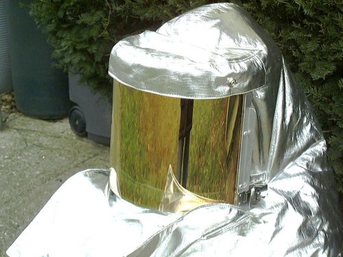 Firefighters Aluminized Proximity Helmet Hood Gold Coated Visor Military Gear