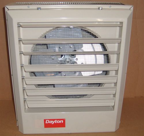 Dayton ELECTRIC GARAGE SHOP WAREHOUSE HEATER 10kW- 480V- 3 phase 34100 BTU 2YU70