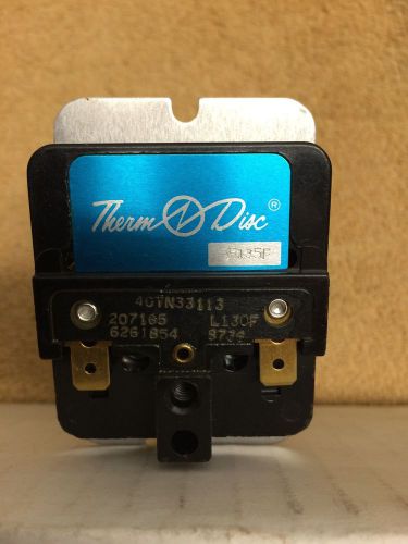 Intertherm 6261854 / Therm-O-Disc 40TN33113 Fan Limit Control  HVAC  SG