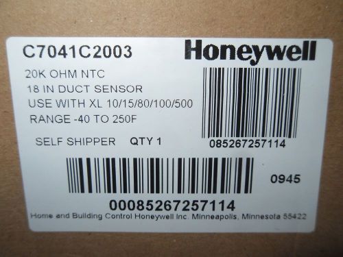 (RR14-5) 1 NIB HONEYWELL C7041C2003 18&#034; DUCT SENSOR