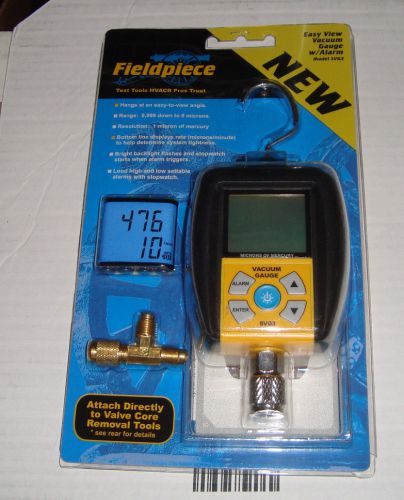 Fieldpiece svg3 digitial micron vacuum gauge 0 - 9999 micron range new for sale