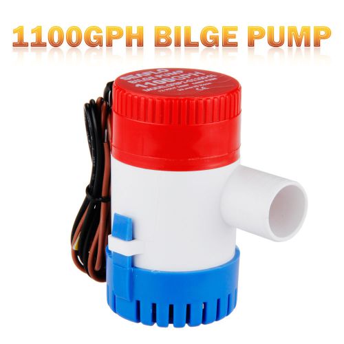 Electric 12v 1100gph bilge water pump 4165lph submersible marine boat caravan for sale