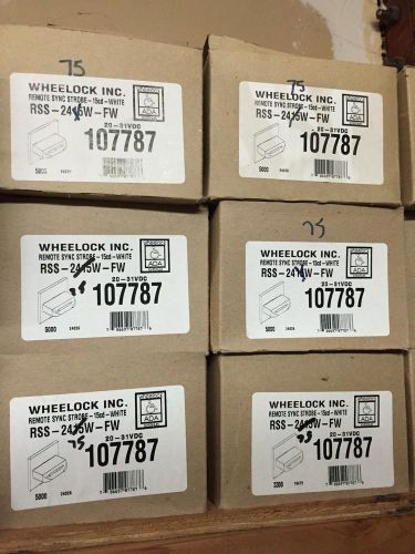 Lot of 10  Wheelock RSS-2475W Wall Mount Strobe White