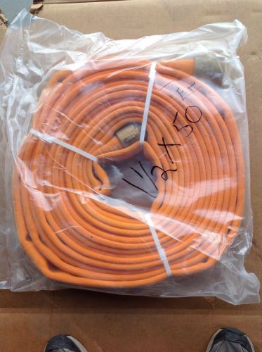 Fire Hose, 1-1/2&#034; DIA x 50&#039; L, Orange