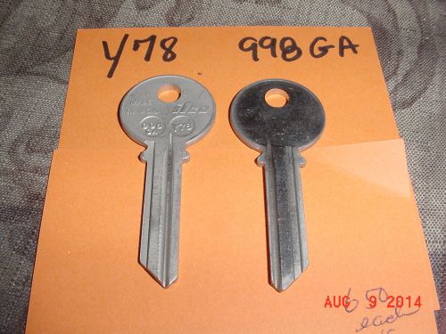 3 locksmith key blanks for yale locks y78 998ga 6 pin crafts jewelry vintage for sale