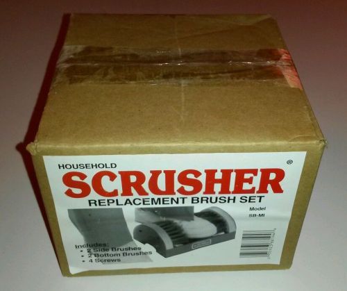 Household SCRUSHER Replacement Brush Set, Polyproplyene Bristle, New in Box