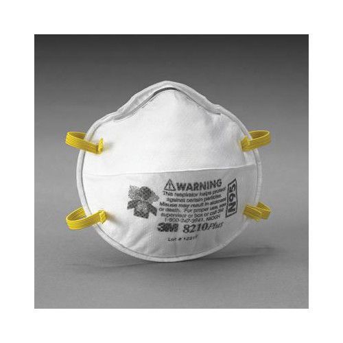 3M 8210Plus N95 Particulate Disposable Respirator - NIOSH 42CFR84 (20 Per Box)