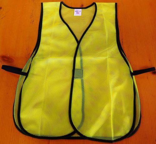 OK-1 Safety Model OK-LV2 Hi-Vis Open Mesh Vest, Sz S-XXL (26-50&#034;), BRAND NEW