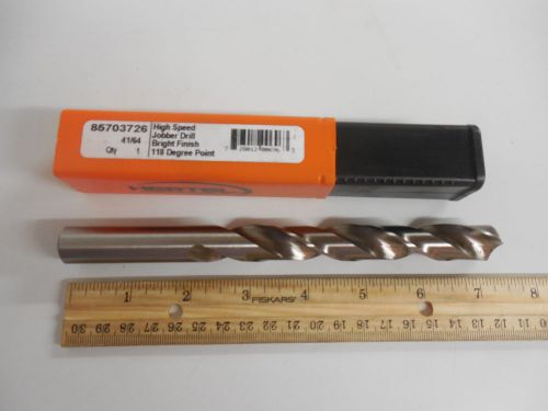 41/64 Hertl USA Drll Bit Jobber Bight Finish 118 degree point # 85703726