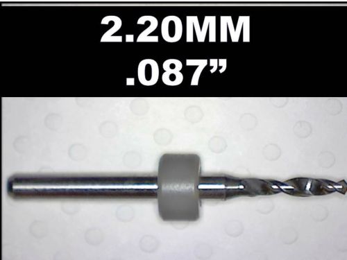 2.20mm - .087&#034;  Carbide Drill Bit - NEW One Piece - CNC Dremel PCB  Hobby Models