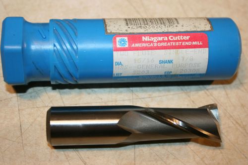 Niagara Cutter 20305  15/16X7/8X1-5/8 2 FLUTE HSS SINGLE END MILL