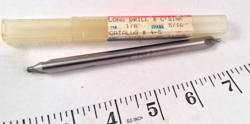 Niagara #4 x 5 Long Combination Drill &amp; Countersink 1/8 Dia. 5/16 Shank 11310