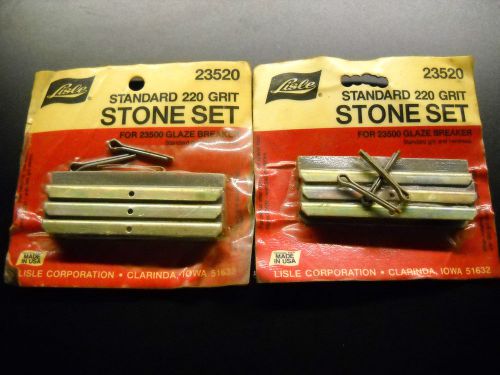 LISLE 23520 HONING STONE SET STANDARD 220 GRIT (SET OF 6) NOS CONDITION