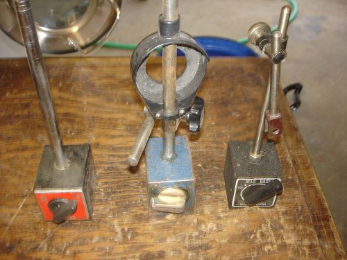 LOT OF 3 SURFACE GAUGES MAGNETIC HOLDER BASES ECLIPSE + OTHER BRANDS