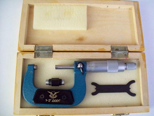 Micrometer Outside Measure, New -  1-2&#034; Aerospace Mfg., Precision Range 0.0001&#034;