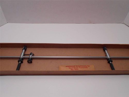 STARRETT C251C STEEL BEAM TRAMMEL 20&#034; BEAM