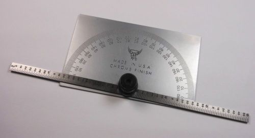 Combination Protractor and Depth Gage 0&#034;- 6&#034; Rectangle 0- 180D &lt;1359&gt;