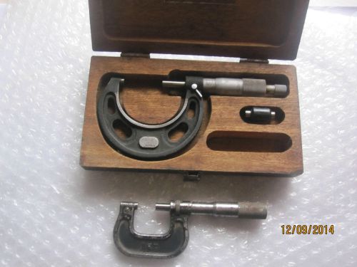 2 Micrometers:1 - 2&#034;, 0.001&#034; NSK , Japan &amp; REX ( Brown &amp; Sharpe) 0-1&#034; , USA