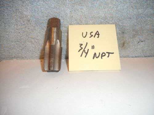 Machinists 12/26FP BUY NOW USA 3/4 NPT Tap