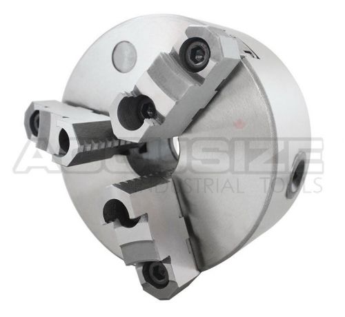 8&#039;&#039; 2-piece reversible jaws 3-jaw chuck, plain black x0.003&#039;&#039; t.i.r., #0559-0115 for sale