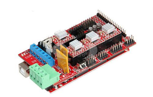 RAMPS 1.4 REPRAP 3D PRINTER CONTROLLER + Mega 2560 R3 +4 A4988 Drivers