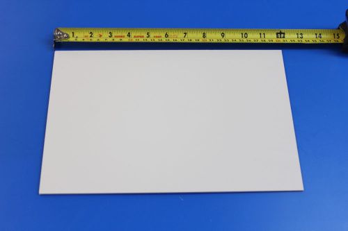 White acrylic plexiglass plastic sheet 1/8&#034; x 8&#034; x 12&#034; w/protective  film for sale