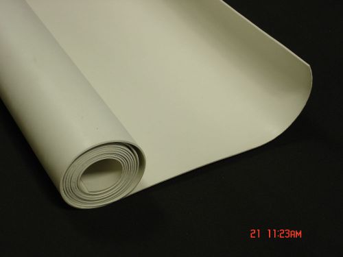 1/8&#034; WHITE FDA NITRILE RUBBER SHEET X 36&#034; WIDE - 3 FT