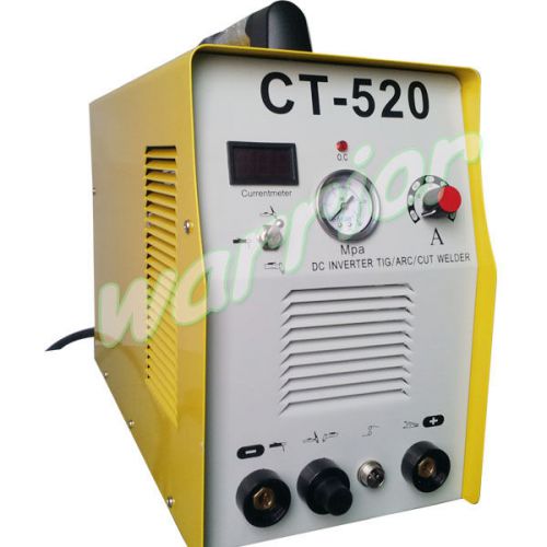 Dual Voltage Built-in Air Gauge Multifuction Weld Machine Plasma Cutter CT 520