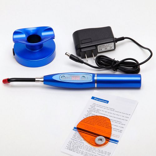 Dental Curing Light LED Lamp Wireless Cordless 1500mw T1 Skysea On Sale blue