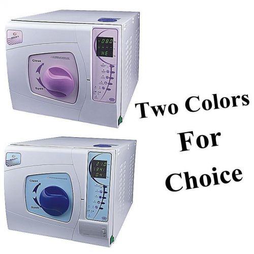 Dental autoclave vacuum steam sterilizer sterilizer 12l +printer 2colors optinal for sale