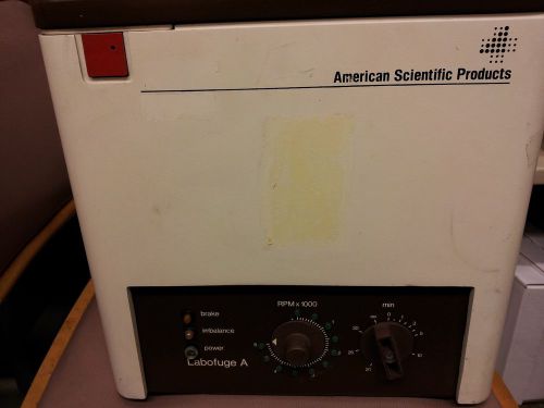 American Scientific Model 2502 Labofuge A Centrifuge