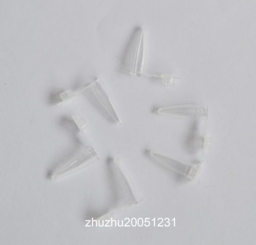 500pcs 0.5ml new cylinder bottom micro centrifuge tubes w caps clear for sale