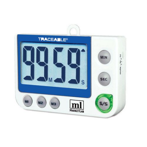 - Traceable Flashing LED Alert Big-Digit Alarm Timer 1 ea