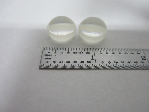 LOT 2 EA OPTICAL CONVEX CONCAVE LENSES LASER OPTICS AS IS BIN#L1-19