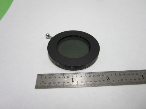 MICROSCOPE PART POLARIZER FILTER ROUND OPTICS  BIN#F1-20