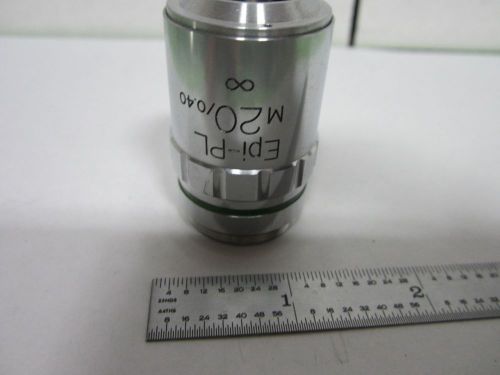 MICROSCOPE PART UNITRON OBJECTIVE EPI-PL 20X METALLOGRAPH OPTICS AS IS BIN#M8-41