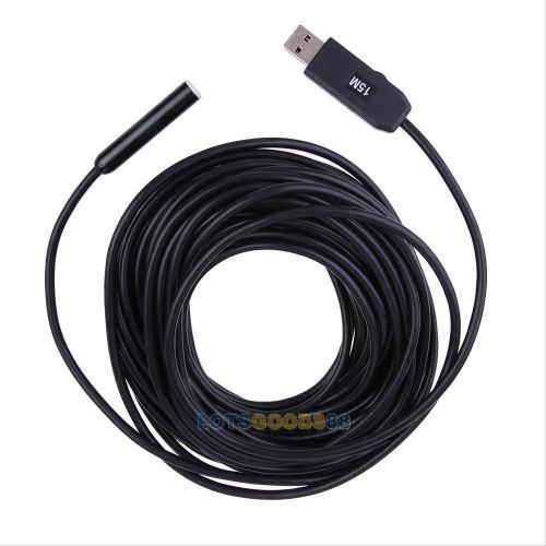 15M Copper Head HD USB Microscope Endoscope Borescope Video Camera Loupe LS4G