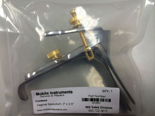 3&#034; x 0.5&#034; Pederson Vaginal Speculum - NEW