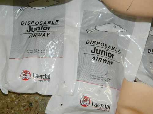 NEW 5-PACK LAERDAL LITTLE RESUSCI JUNIOR DISPOSABLE AIRWAYS