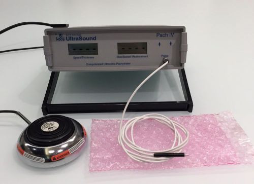 Accutome Ultrasound Pach IV Pachymeter with Foot Pedal and Probe, 24-2600